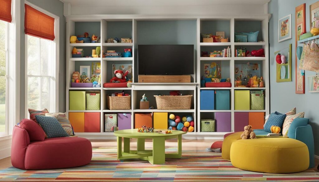 playroom furniture and organization