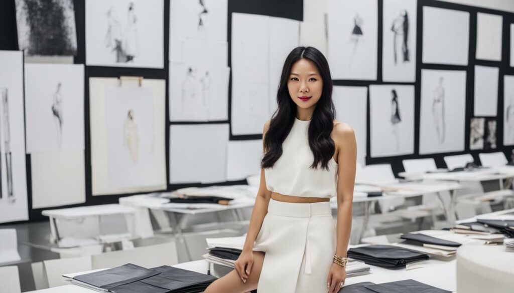 Ennid Wong collaborating with a fashion brand