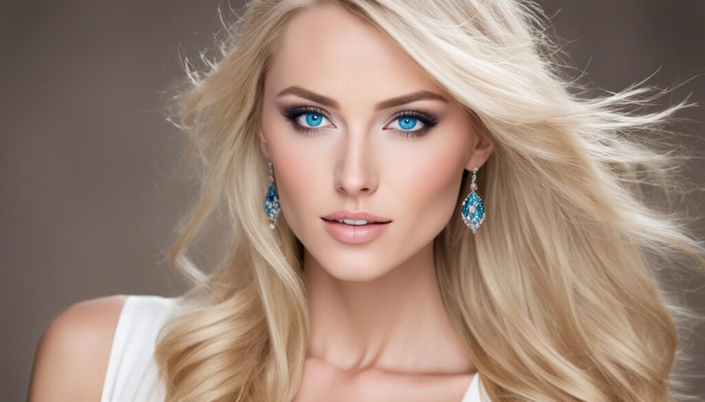 Yana Love with blue eyes and blonde hair